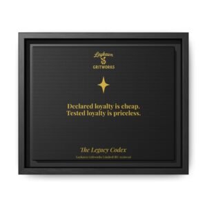The Price of Loyalty – The Legacy Codex Premium Framed Canvas