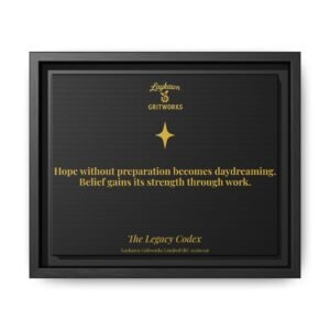 Hope With Preparation – The Legacy Codex Premium Framed Canvas