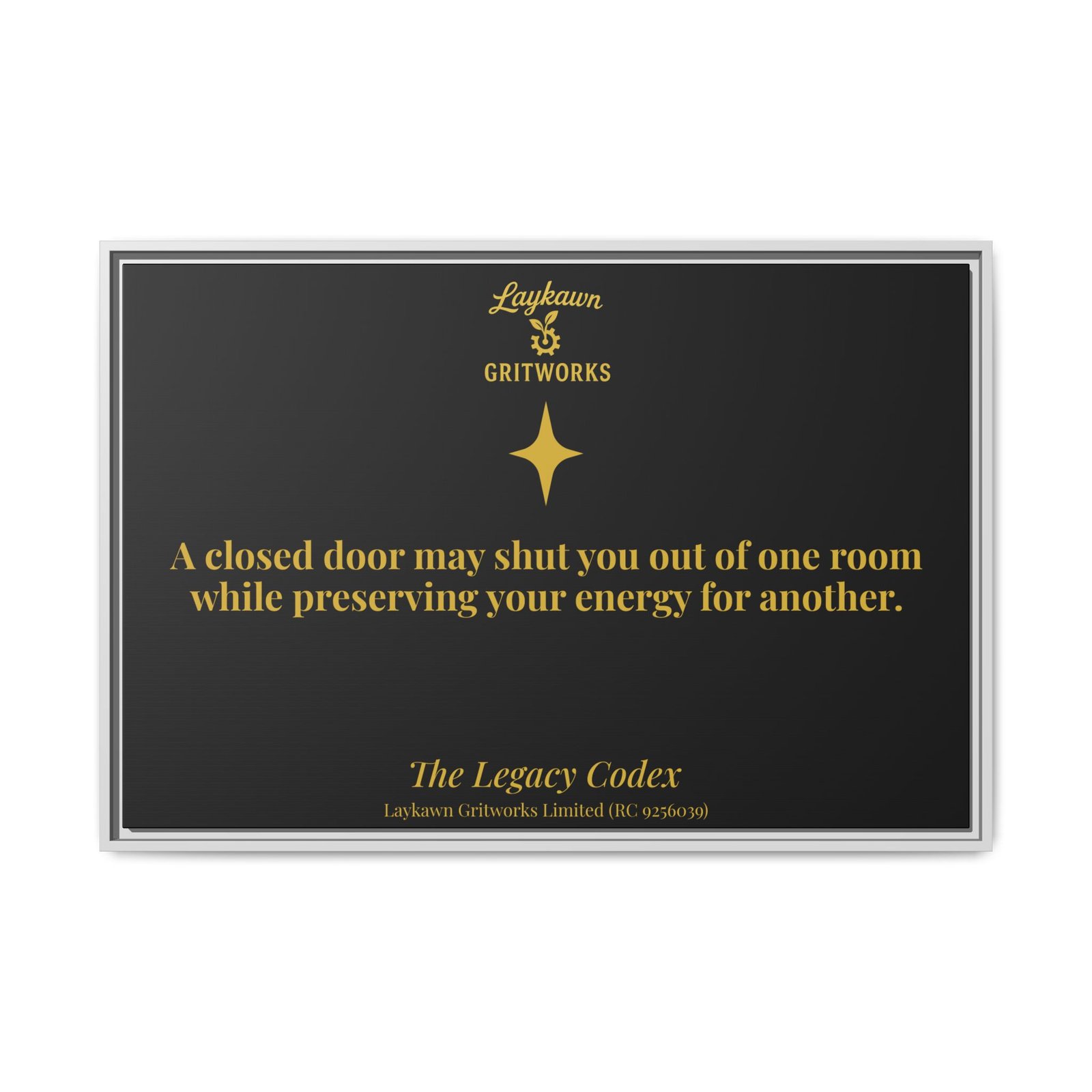 Beyond the Closed Door – The Legacy Codex Premium Framed Canvas - Image 33