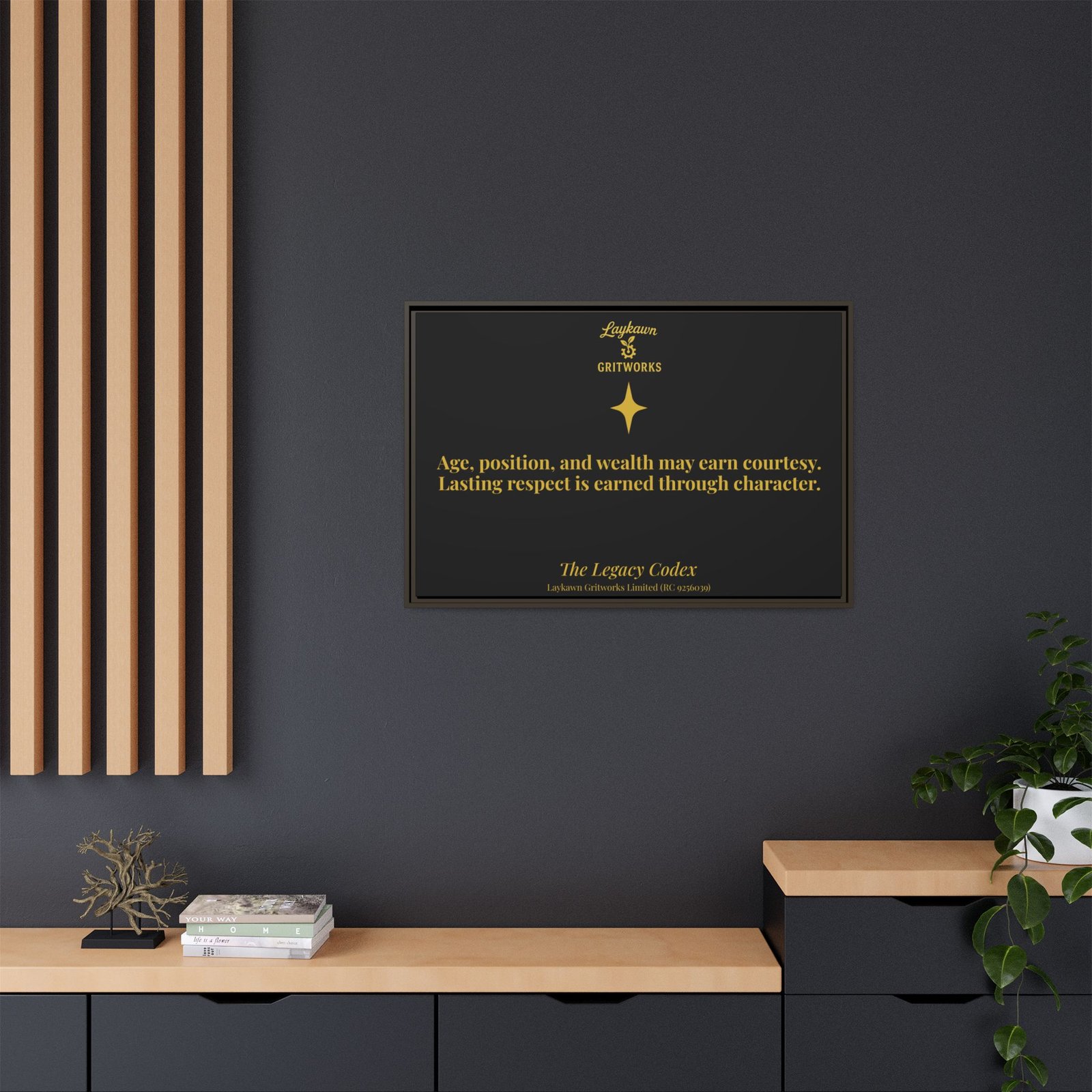 Earned Respect – The Legacy Codex Premium Framed Canvas - Image 40