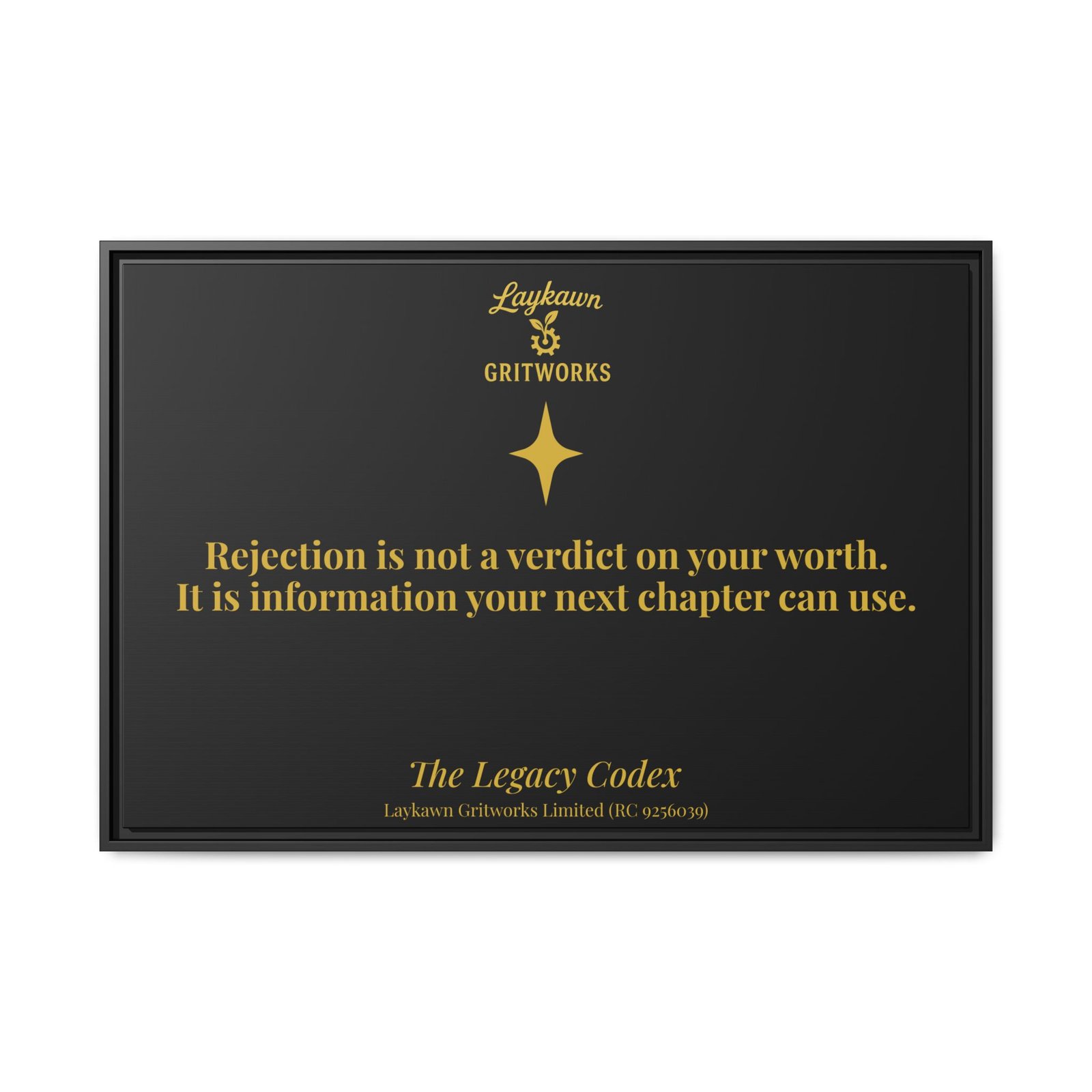 Rejection as Information – The Legacy Codex Premium Framed Canvas - Image 41