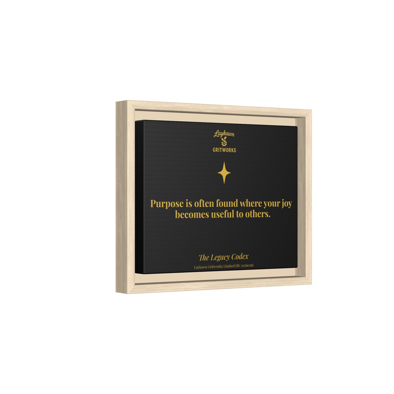Purpose in Service – The Legacy Codex Premium Framed Canvas - Image 6