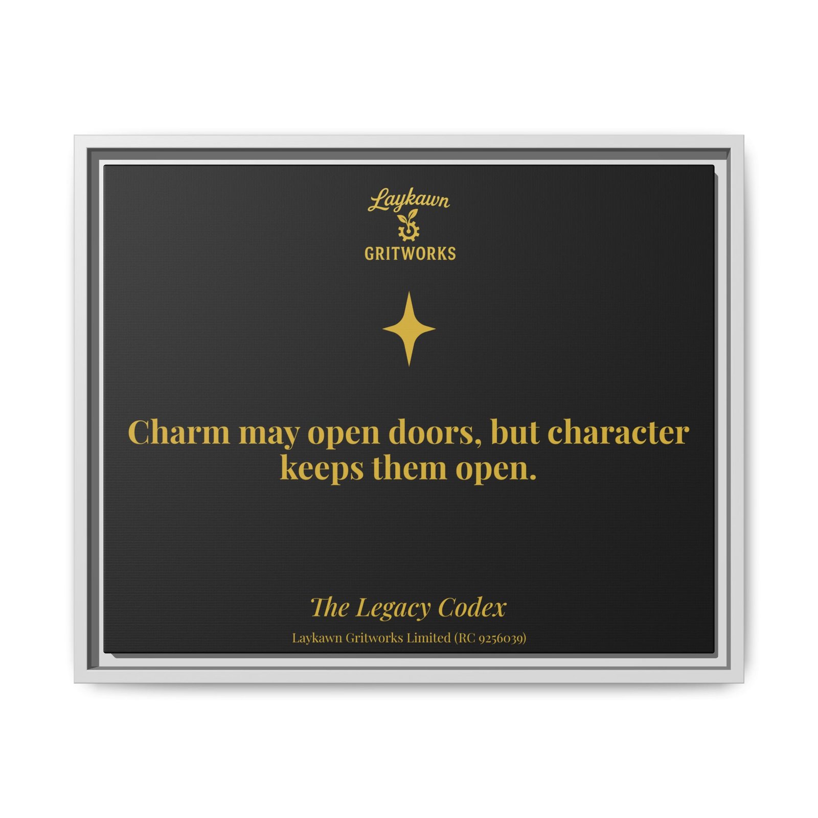 The Power of Character – The Legacy Codex Premium Framed Canvas - Image 17