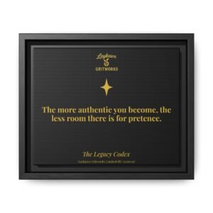 The Power of Authenticity – The Legacy Codex Premium Framed Canvas