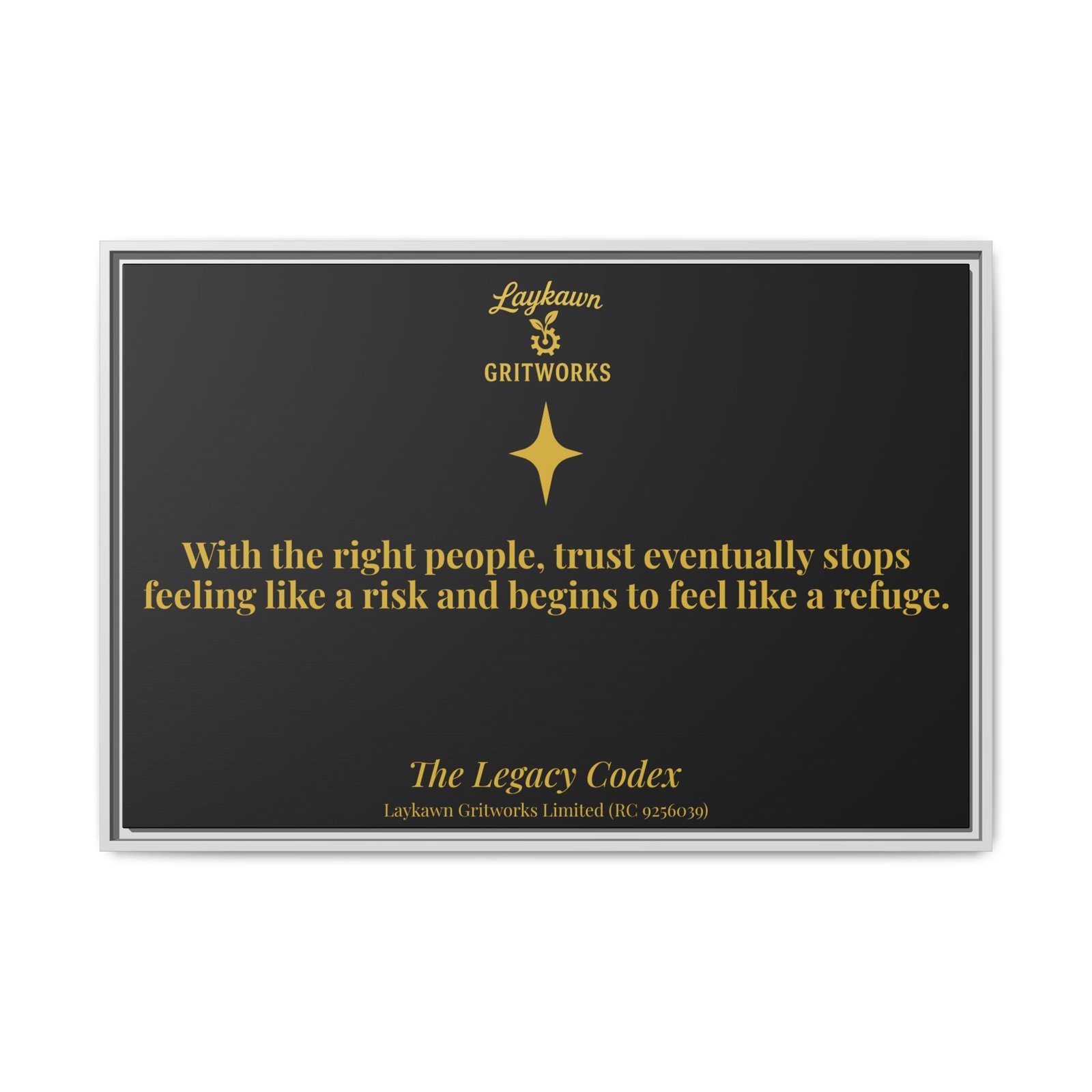 Trust as Refuge – The Legacy Codex Premium Framed Canvas - Image 33
