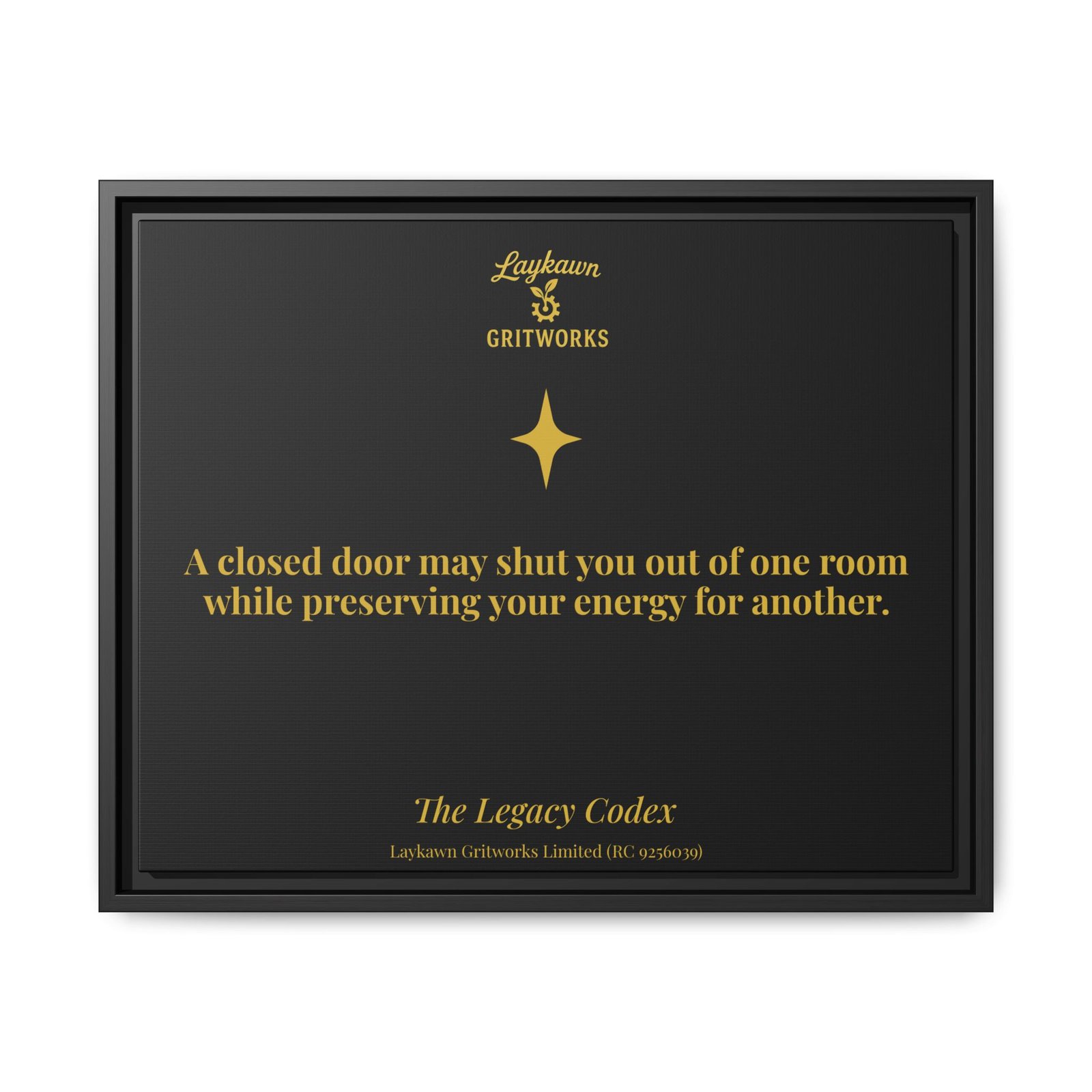 Beyond the Closed Door – The Legacy Codex Premium Framed Canvas - Image 29