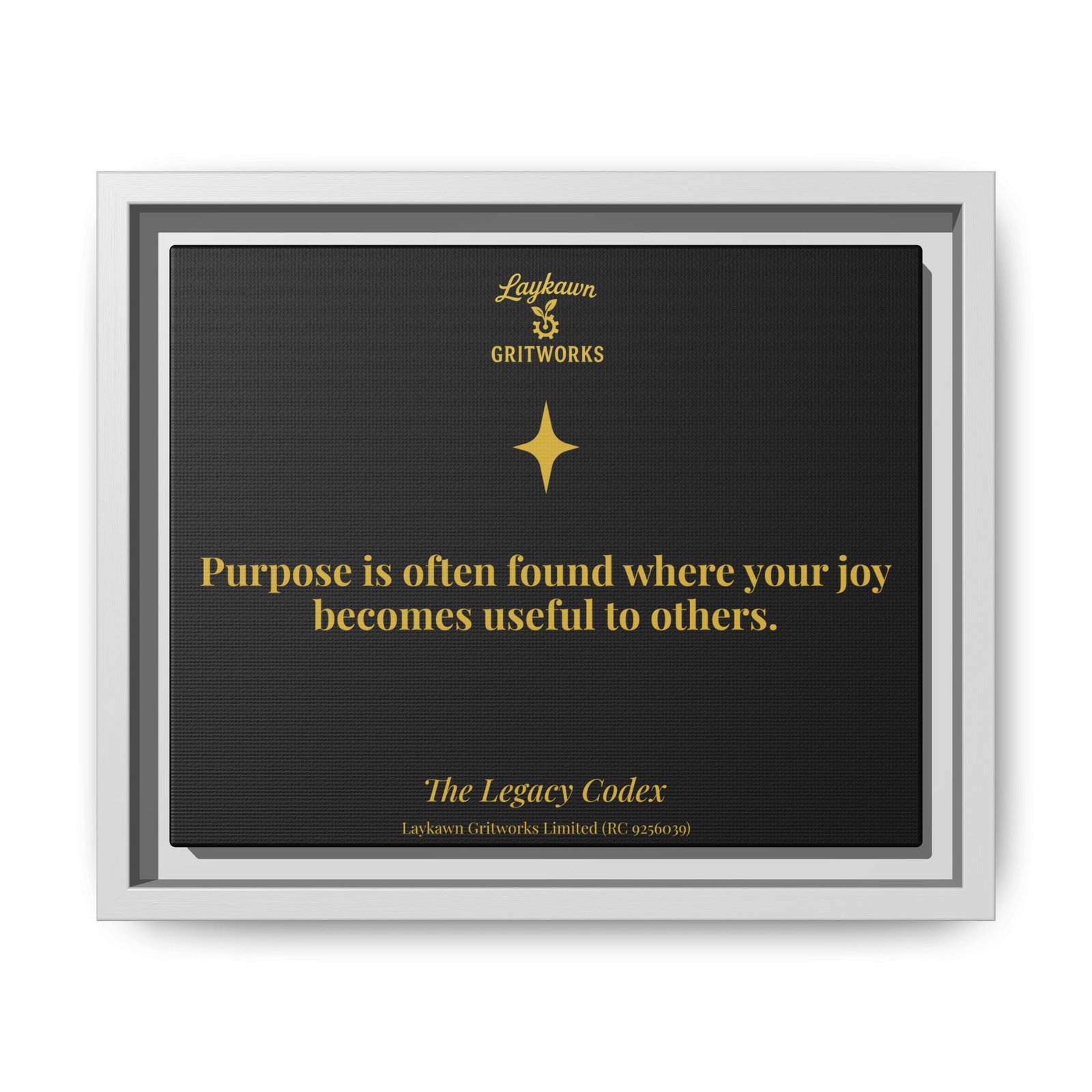Purpose in Service – The Legacy Codex Premium Framed Canvas - Image 13