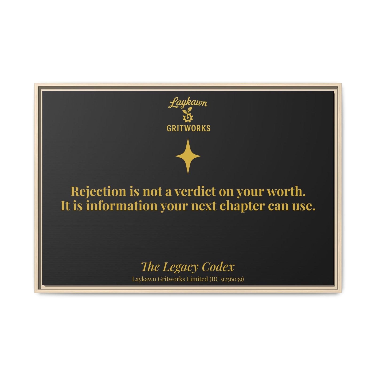 Rejection as Information – The Legacy Codex Premium Framed Canvas - Image 45