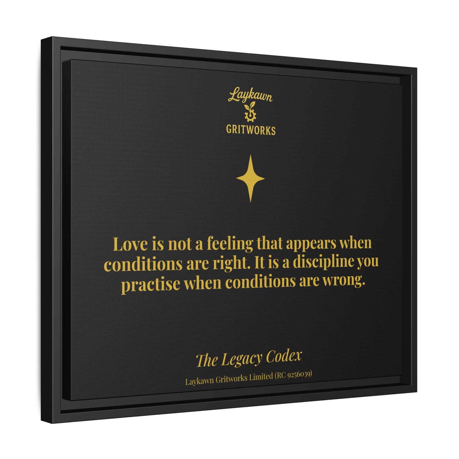 Love as Discipline – The Legacy Codex Premium Framed Canvas - Image 30
