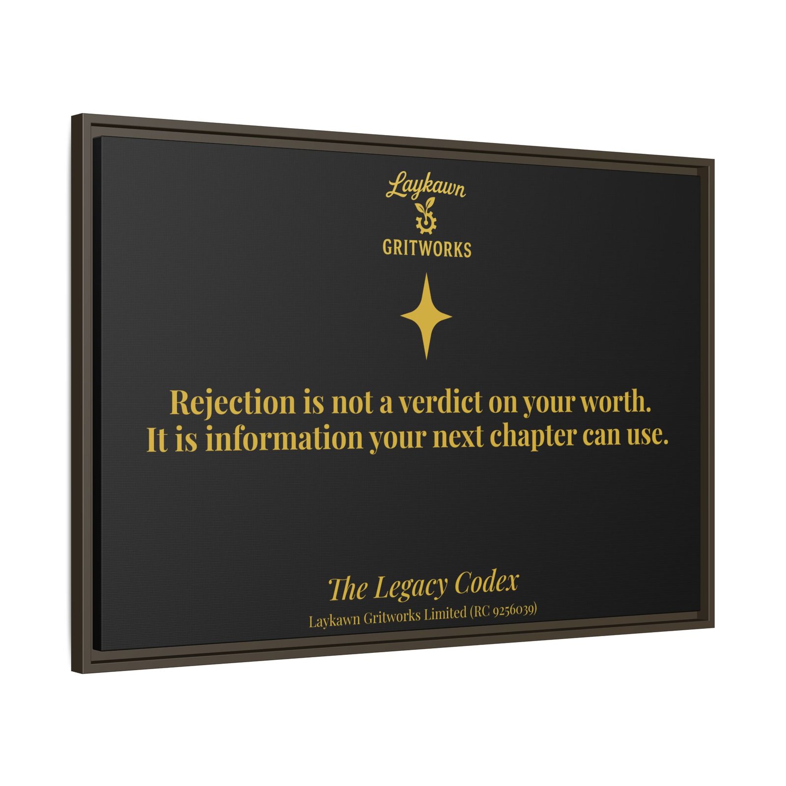 Rejection as Information – The Legacy Codex Premium Framed Canvas - Image 38