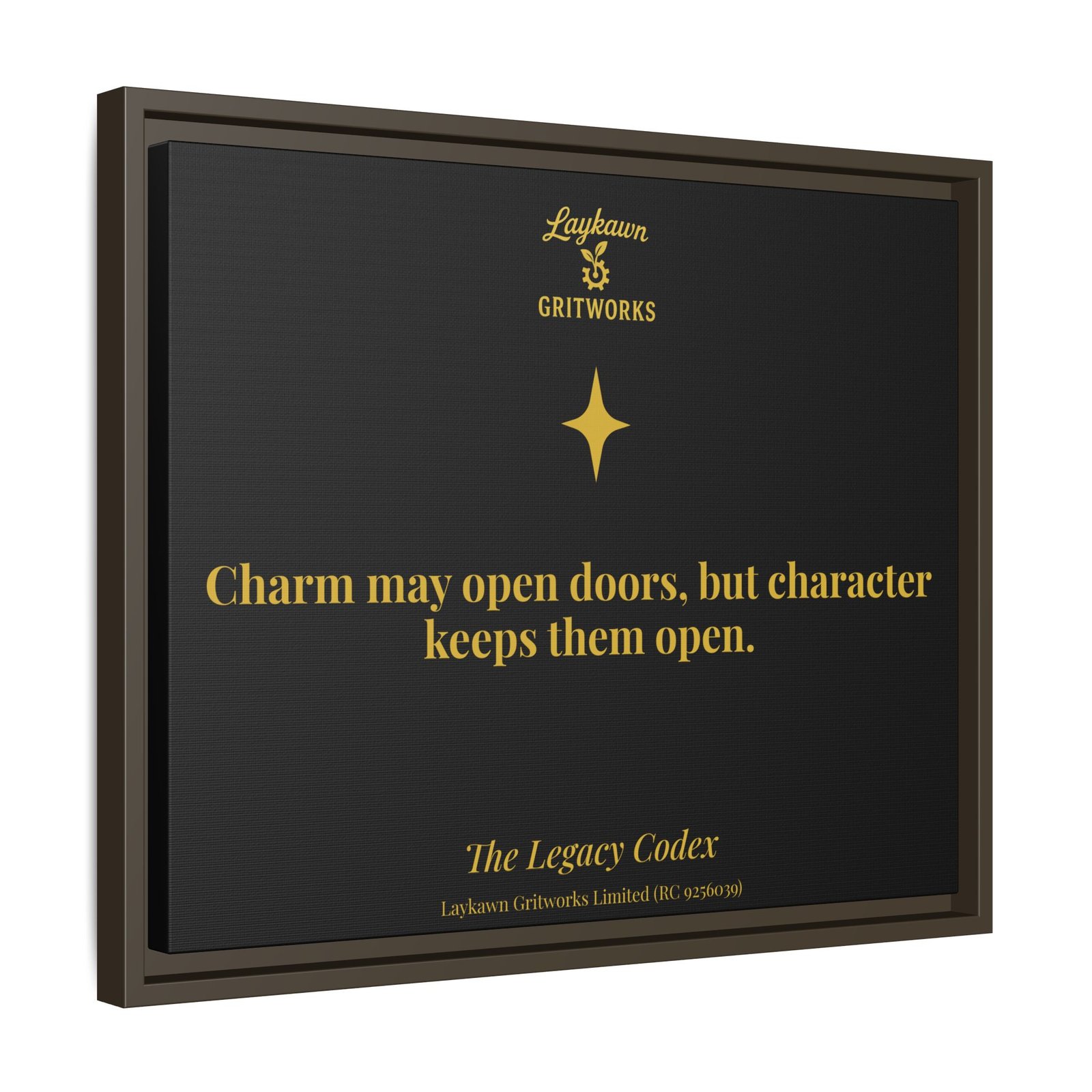 The Power of Character – The Legacy Codex Premium Framed Canvas - Image 26