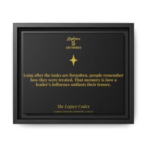 Influence That Outlasts – The Legacy Codex Premium Framed Canvas