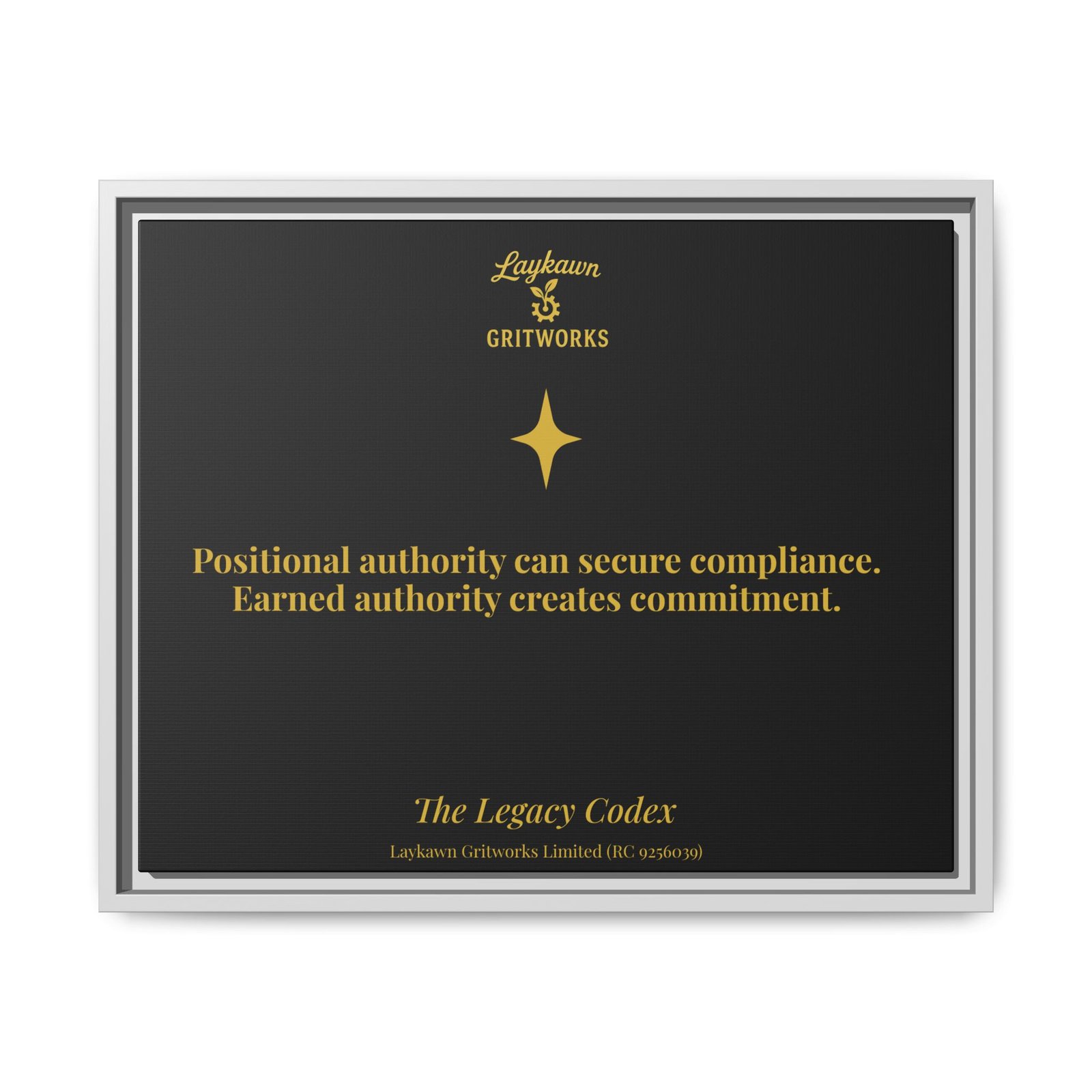 Earned Authority – The Legacy Codex Premium Framed Canvas - Image 17