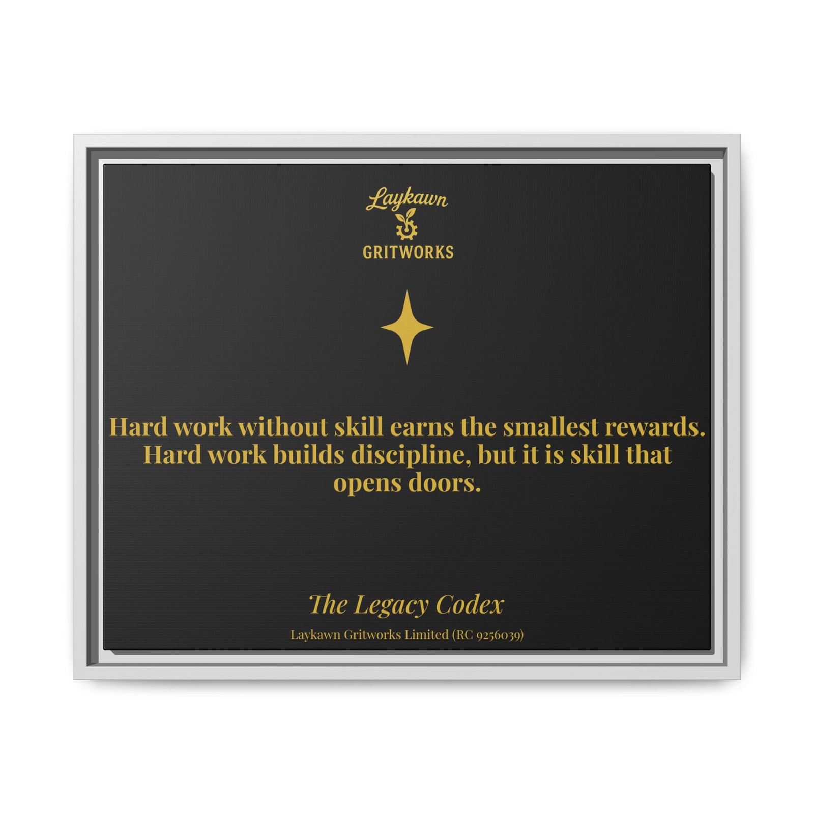 The Value of Skill – The Legacy Codex Premium Framed Canvas - Image 17