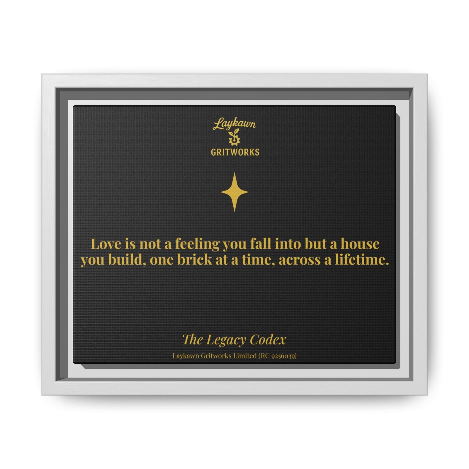 The House of Love – The Legacy Codex Premium Framed Canvas - Image 13
