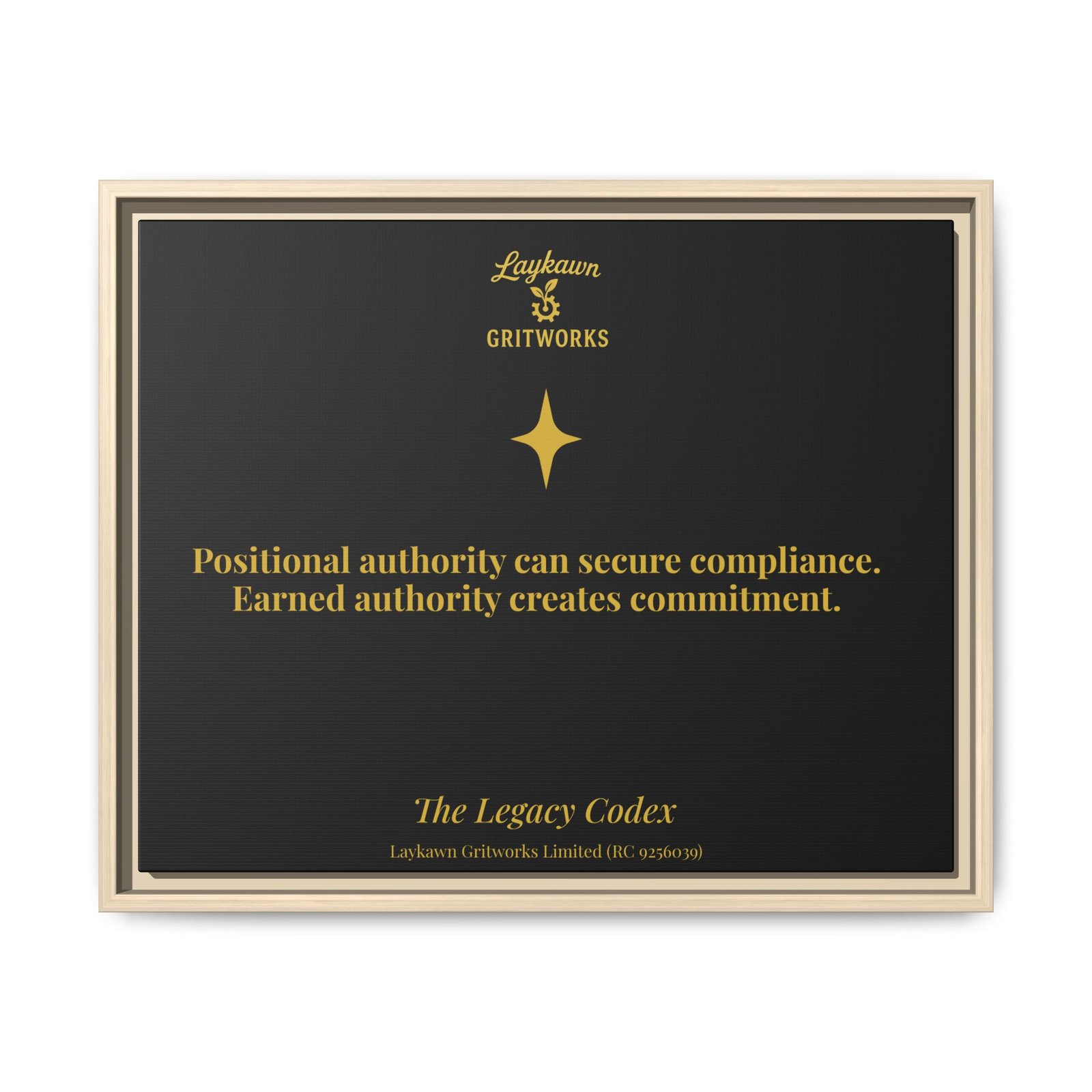 Earned Authority – The Legacy Codex Premium Framed Canvas - Image 21
