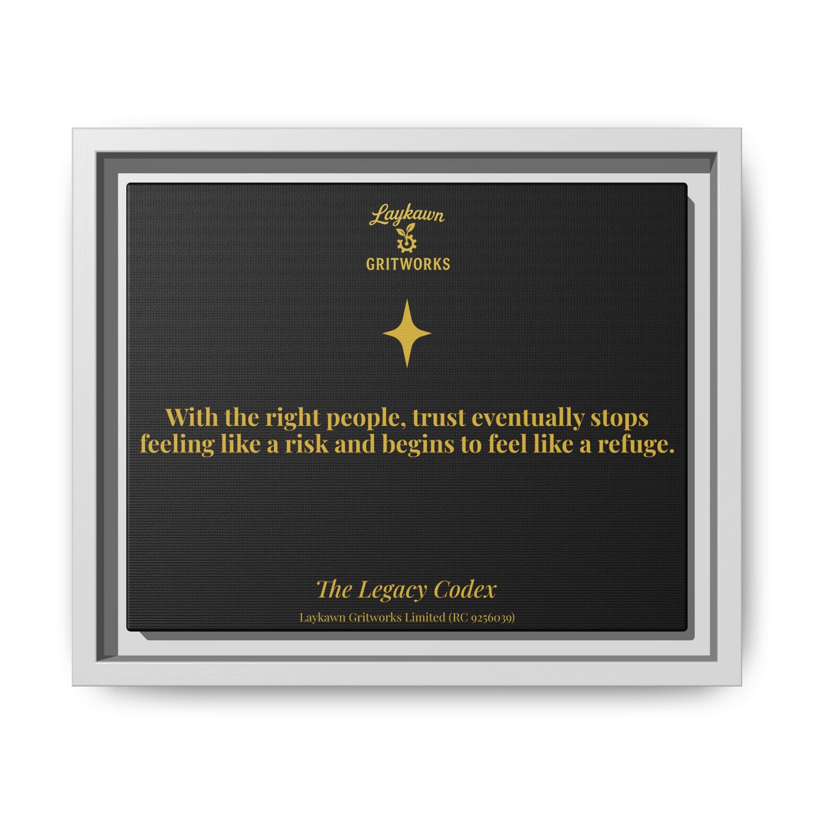 Trust as Refuge – The Legacy Codex Premium Framed Canvas - Image 13