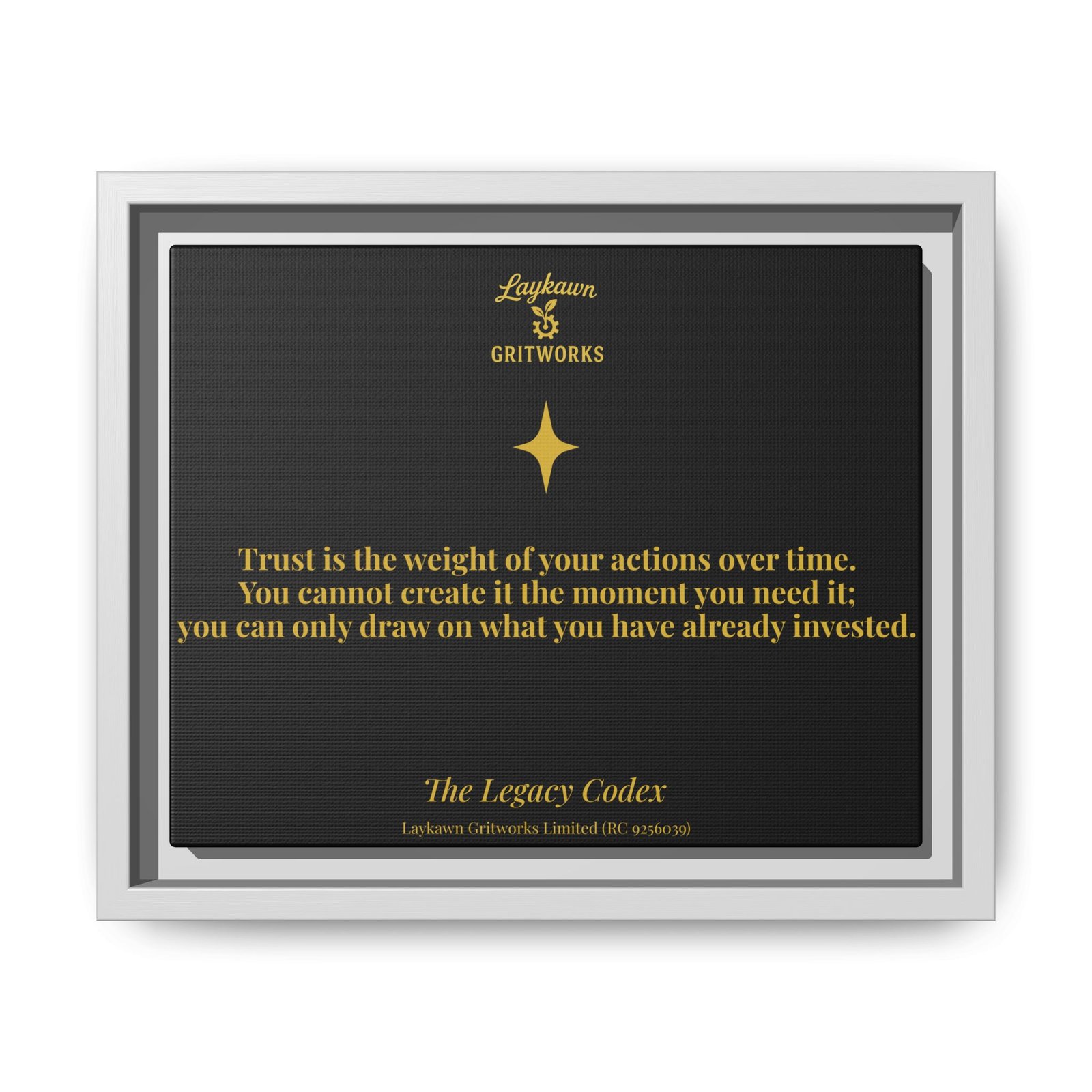 The Weight of Trust – The Legacy Codex Premium Framed Canvas - Image 13