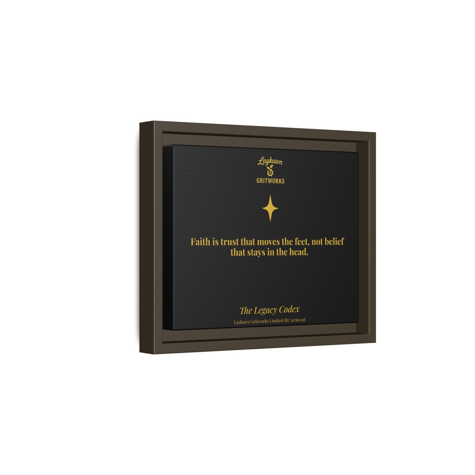 Faith That Moves – The Legacy Codex Premium Framed Canvas - Image 10