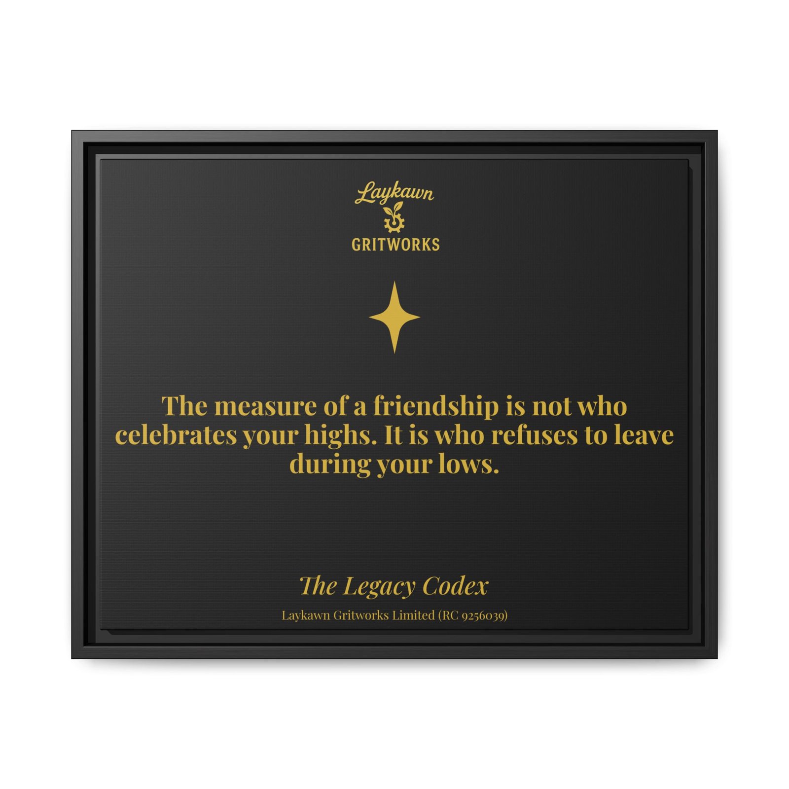 Tested Friendship – The Legacy Codex Premium Framed Canvas - Image 29