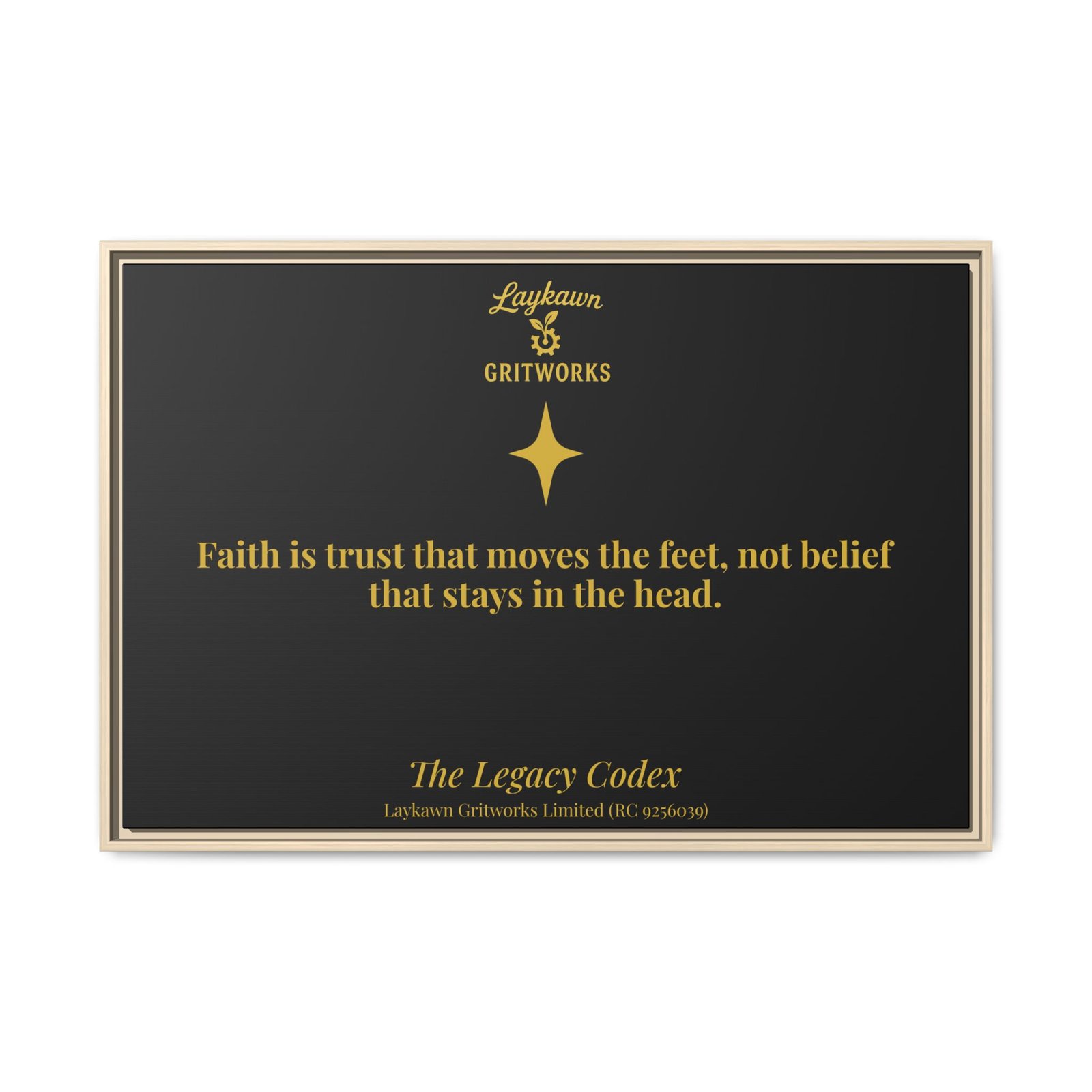 Faith That Moves – The Legacy Codex Premium Framed Canvas - Image 45