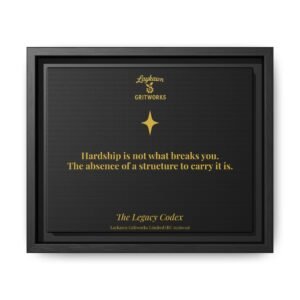 The Structure That Carries You – The Legacy Codex Premium Framed Canvas