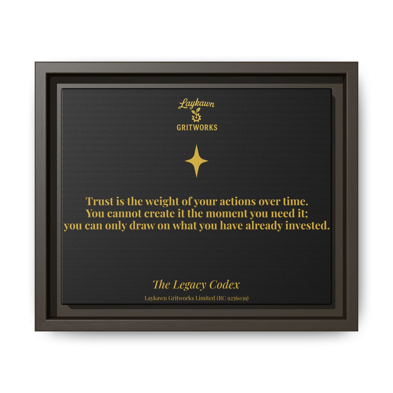 The Weight of Trust – The Legacy Codex Premium Framed Canvas - Image 9