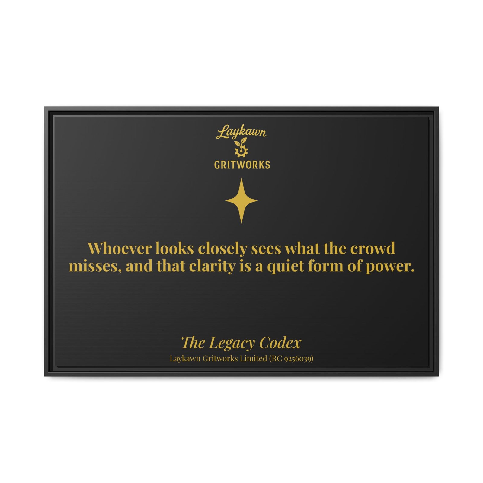 The Power of Observation – The Legacy Codex Premium Framed Canvas - Image 41