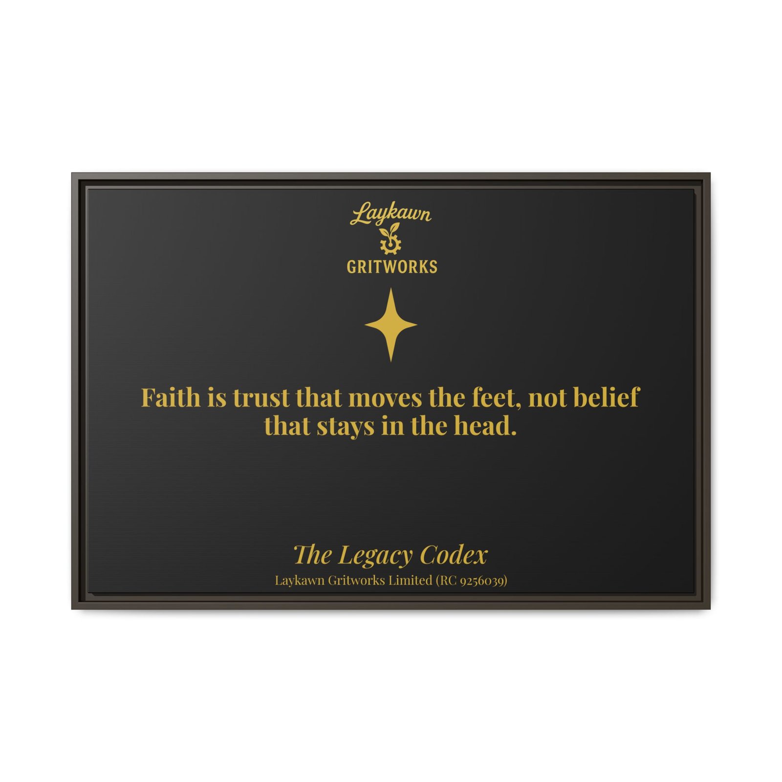 Faith That Moves – The Legacy Codex Premium Framed Canvas - Image 37
