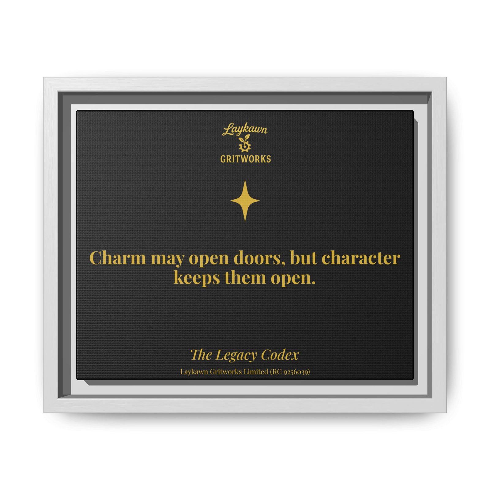 The Power of Character – The Legacy Codex Premium Framed Canvas - Image 13