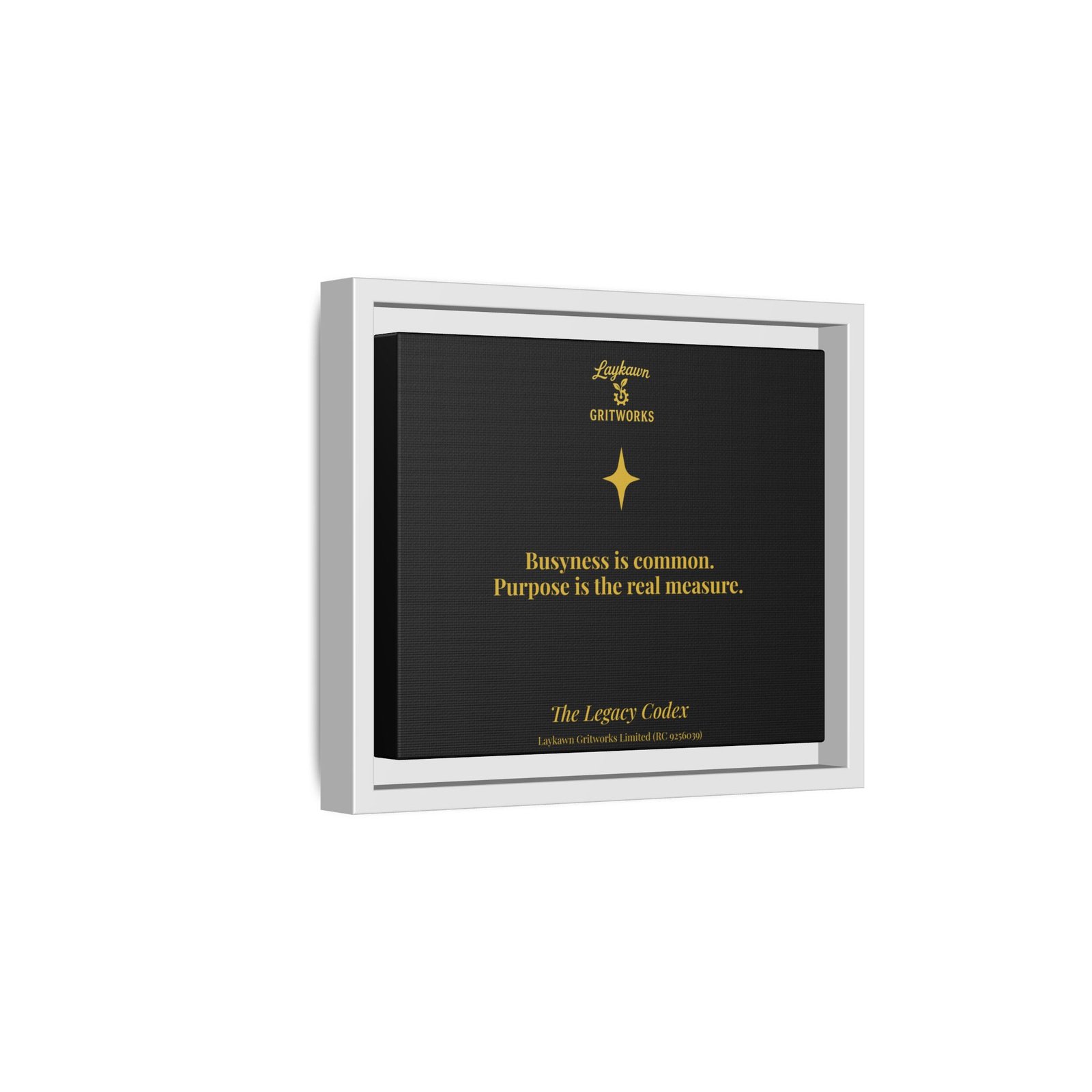 Purpose Over Busyness – The Legacy Codex Premium Framed Canvas - Image 14