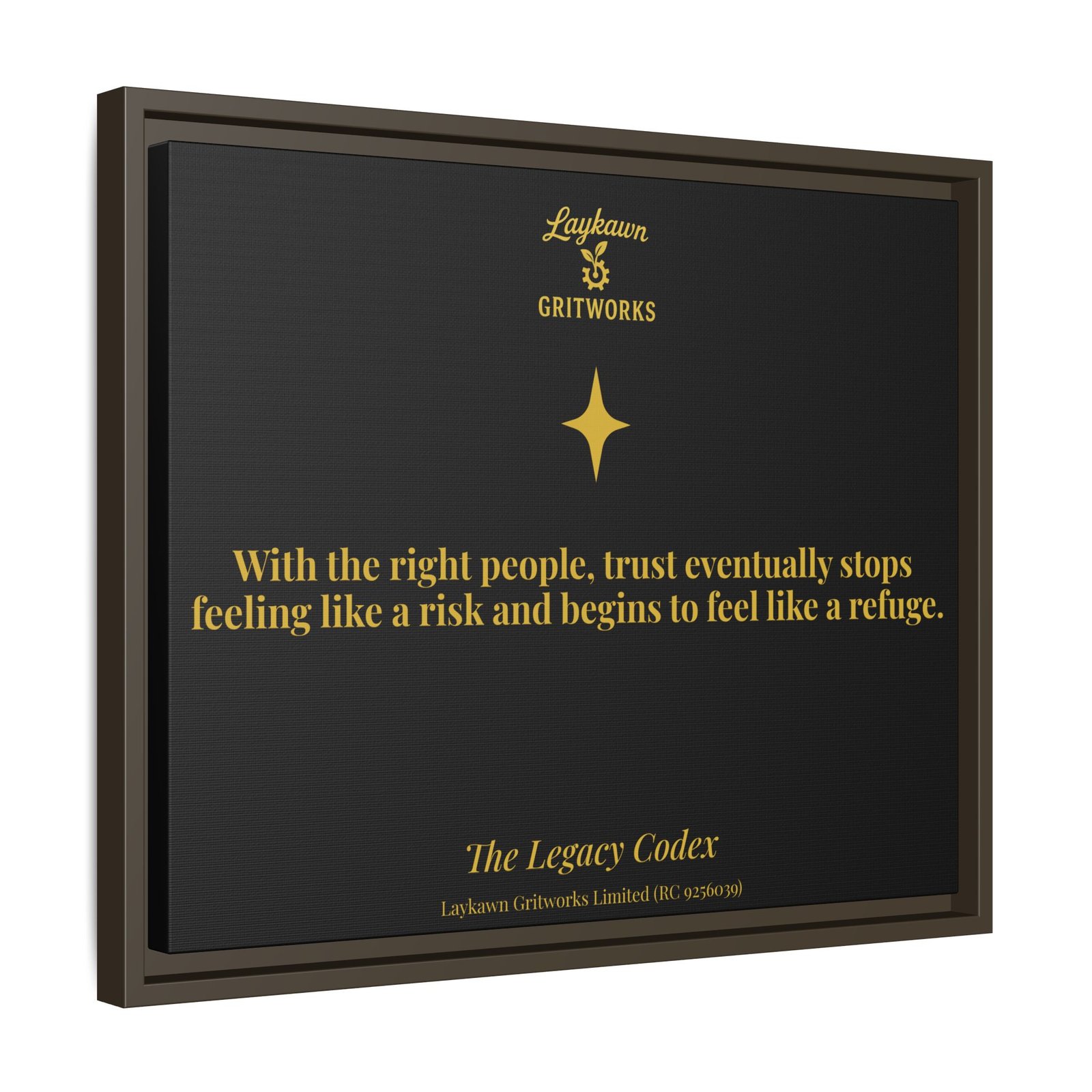 Trust as Refuge – The Legacy Codex Premium Framed Canvas - Image 26