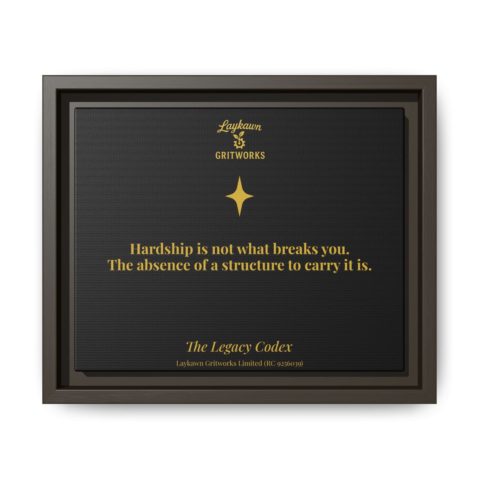 The Structure That Carries You – The Legacy Codex Premium Framed Canvas - Image 9