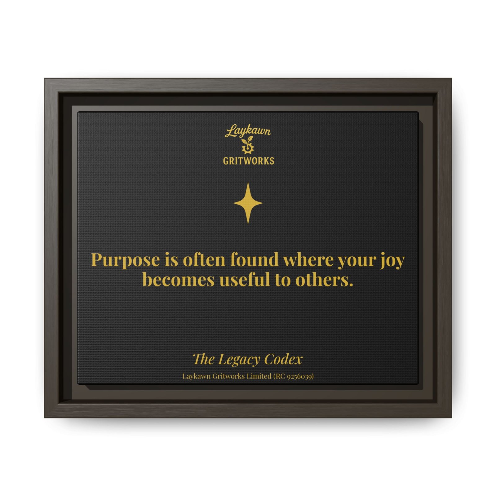 Purpose in Service – The Legacy Codex Premium Framed Canvas - Image 9