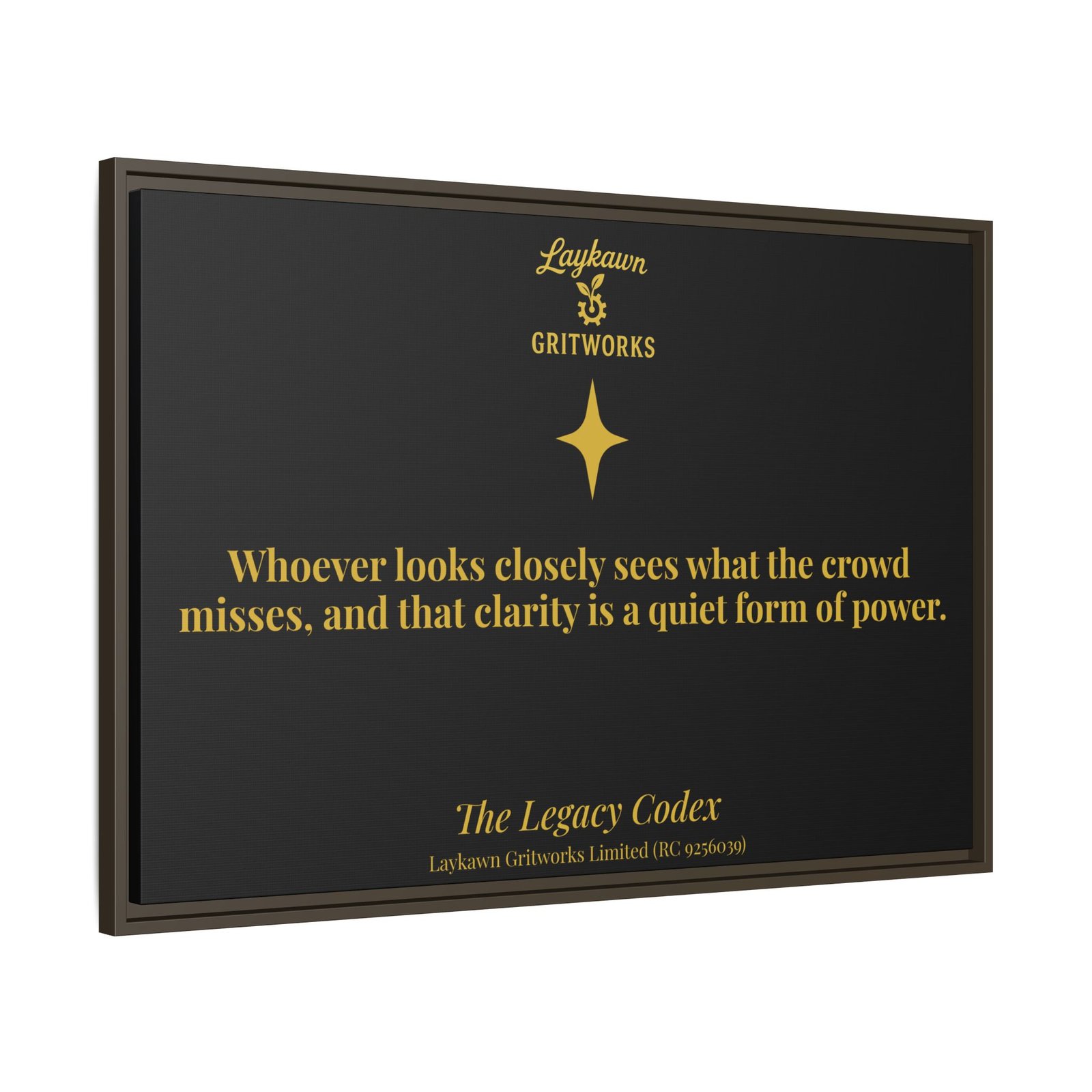 The Power of Observation – The Legacy Codex Premium Framed Canvas - Image 38