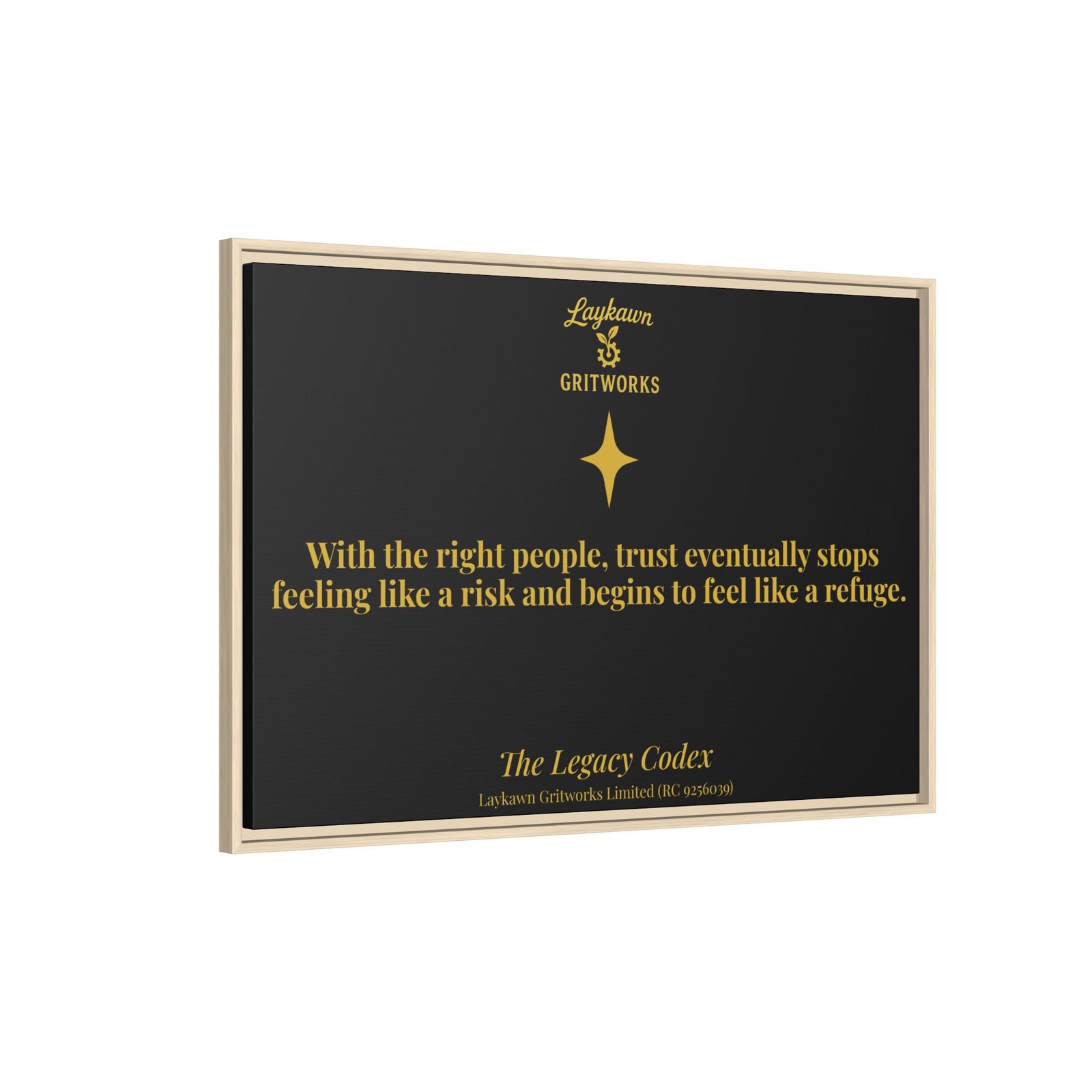 Trust as Refuge – The Legacy Codex Premium Framed Canvas - Image 46
