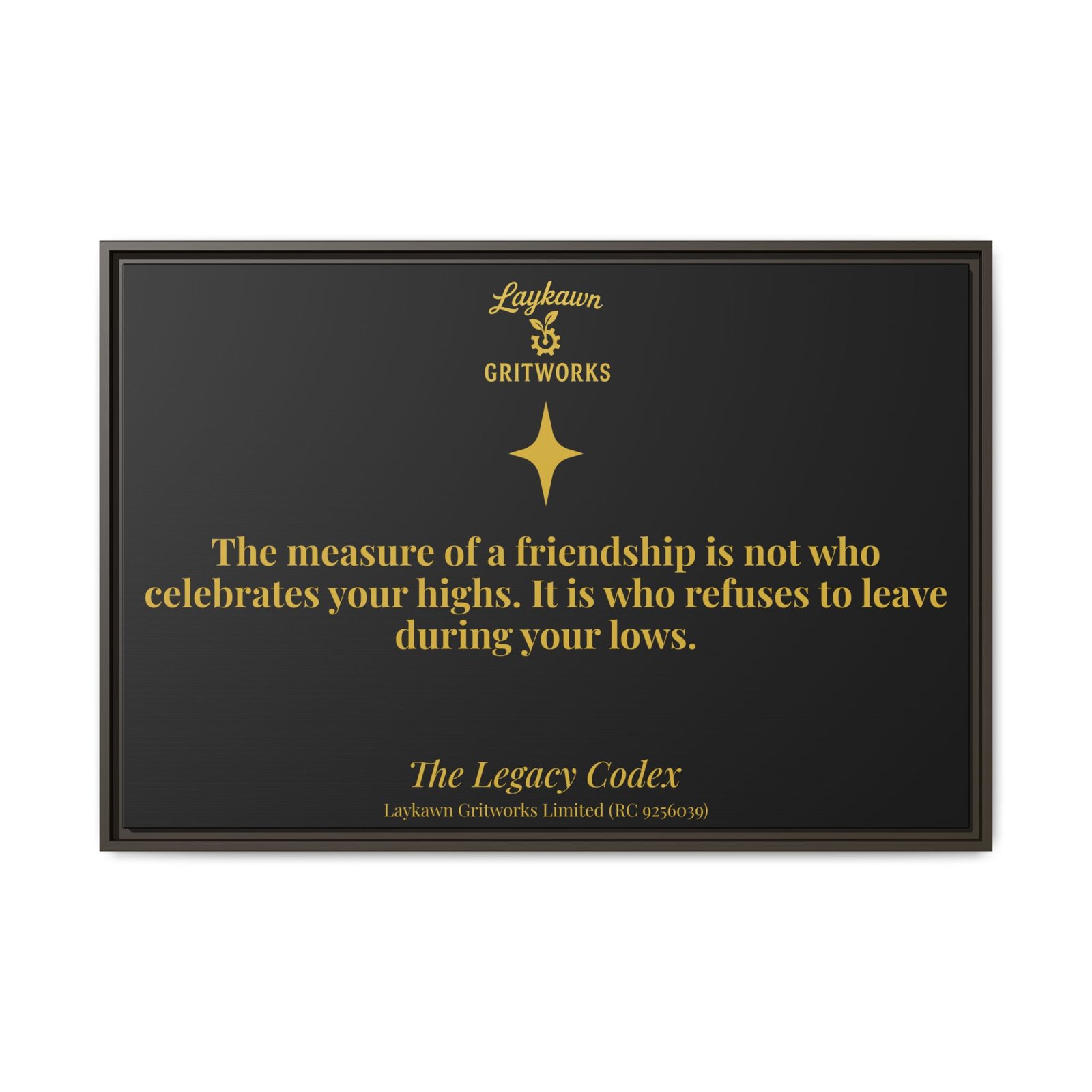 Tested Friendship – The Legacy Codex Premium Framed Canvas - Image 37