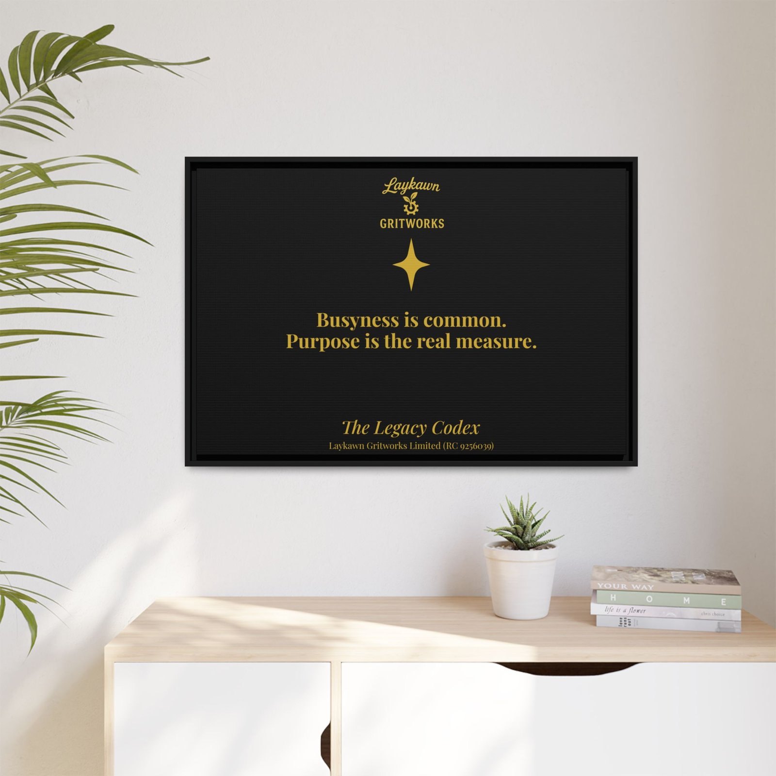 Purpose Over Busyness – The Legacy Codex Premium Framed Canvas - Image 43