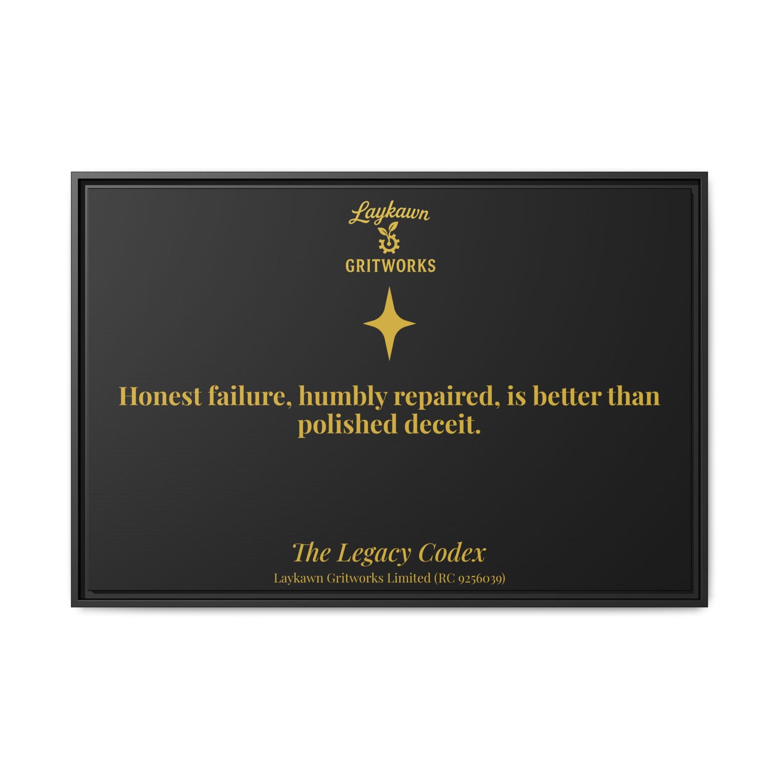Honest Failure – The Legacy Codex Premium Framed Canvas - Image 41