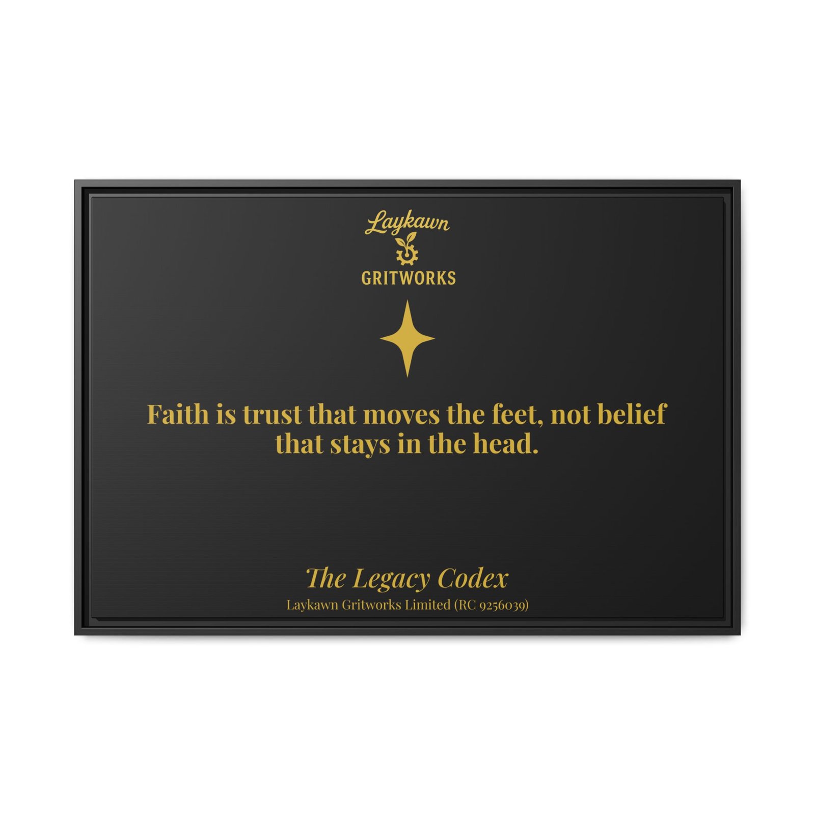 Faith That Moves – The Legacy Codex Premium Framed Canvas - Image 41