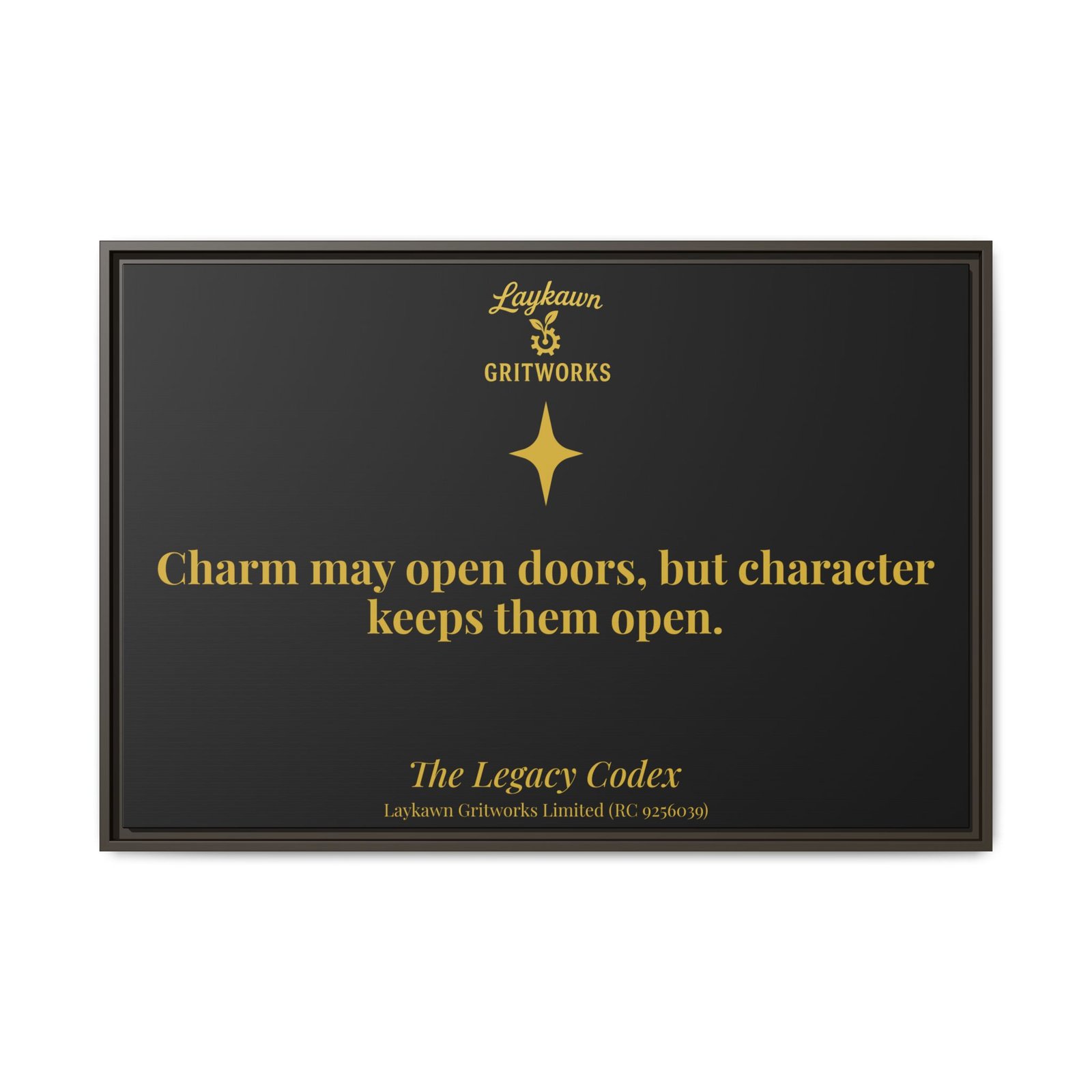 The Power of Character – The Legacy Codex Premium Framed Canvas - Image 37