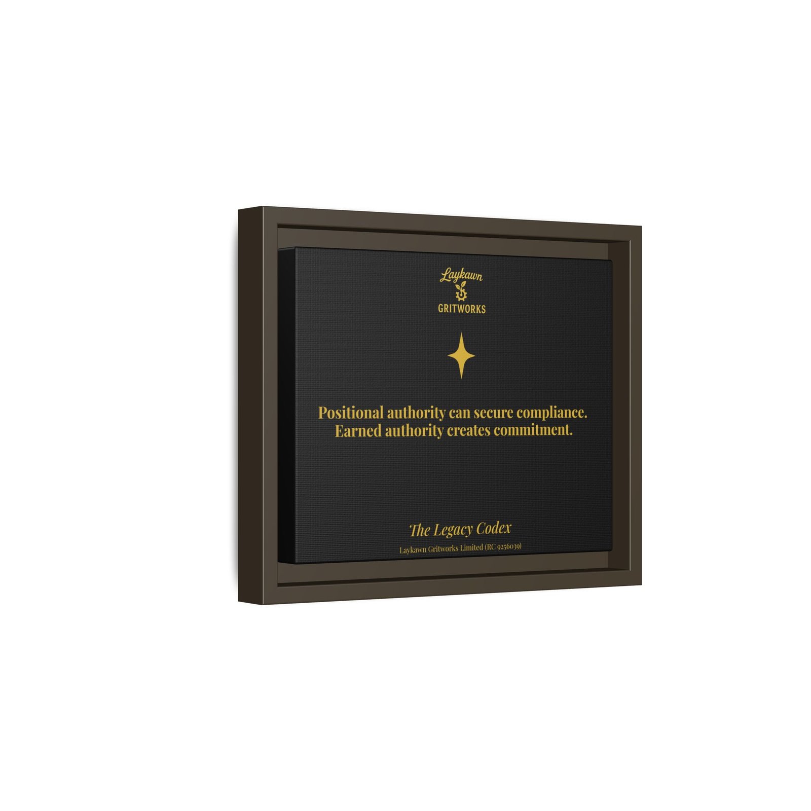 Earned Authority – The Legacy Codex Premium Framed Canvas - Image 10