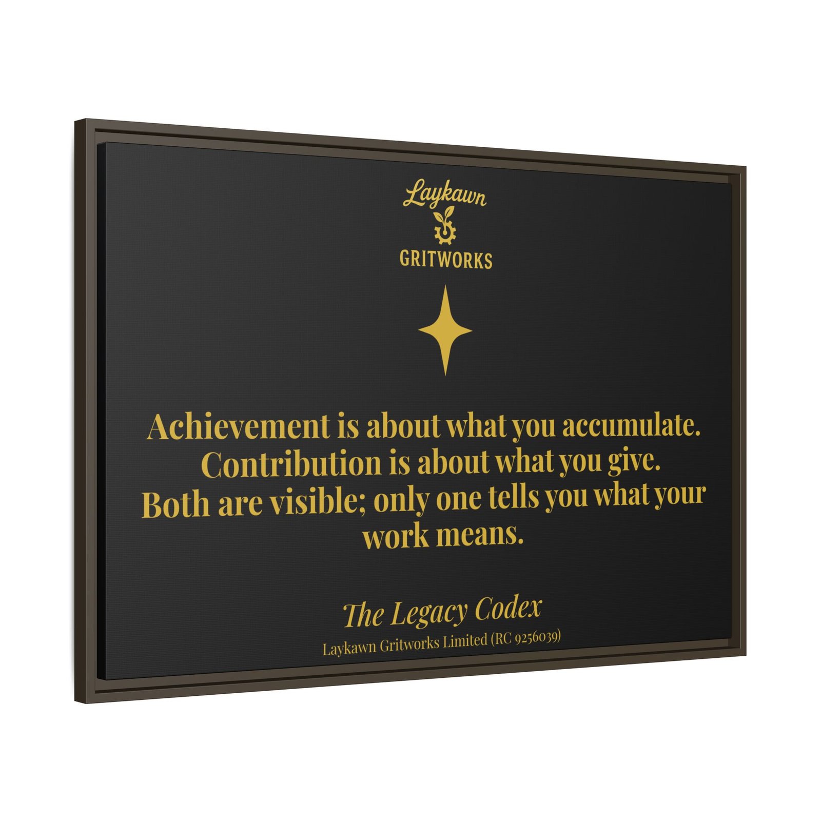 Achievement vs. Contribution – The Legacy Codex Premium Framed Canvas - Image 38