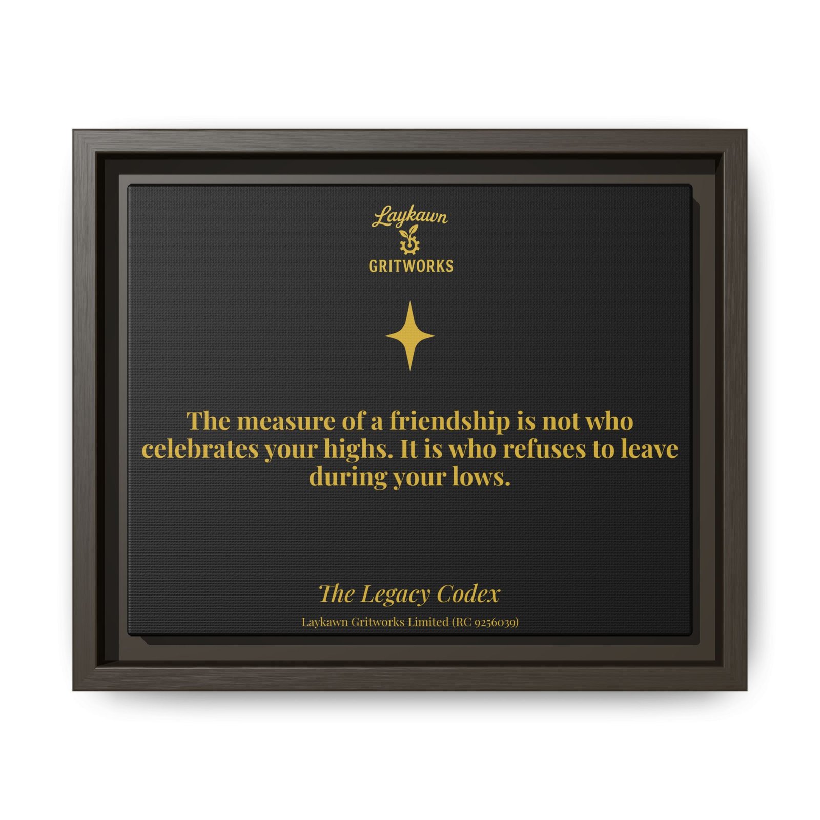 Tested Friendship – The Legacy Codex Premium Framed Canvas - Image 9