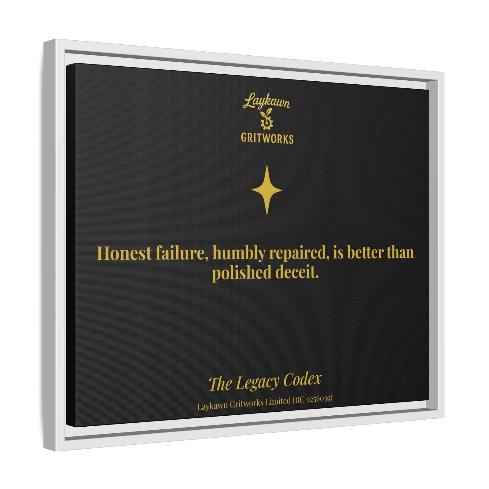 Honest Failure – The Legacy Codex Premium Framed Canvas - Image 18