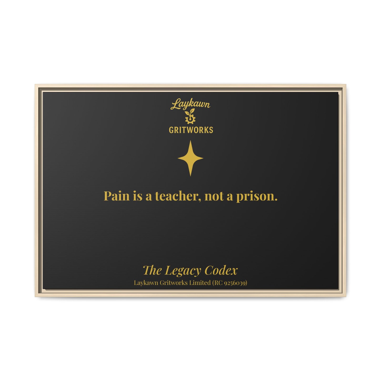 Pain as a Teacher – The Legacy Codex Premium Framed Canvas - Image 45