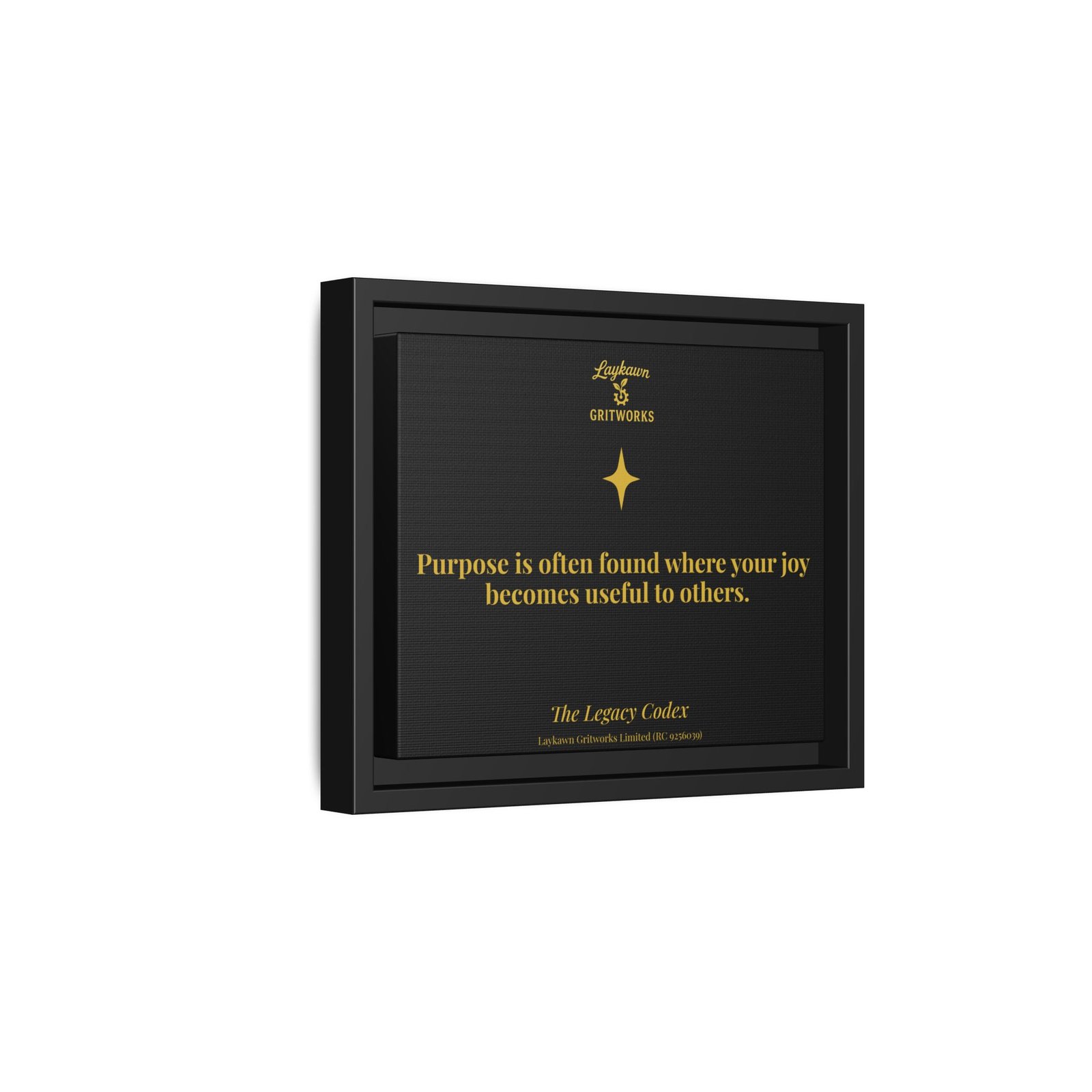 Purpose in Service – The Legacy Codex Premium Framed Canvas - Image 2