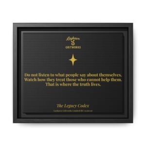 Where Truth Lives – The Legacy Codex Premium Framed Canvas