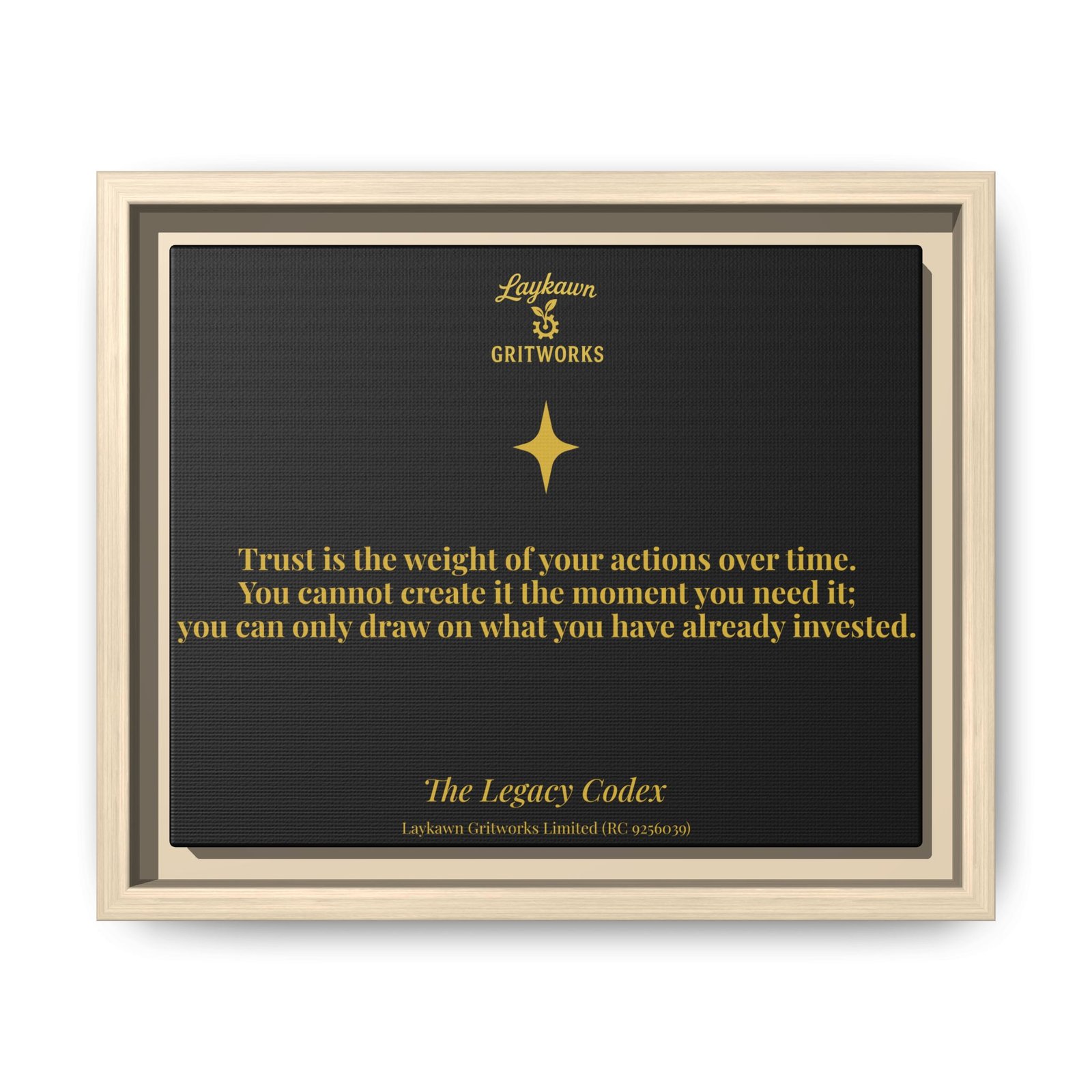 The Weight of Trust – The Legacy Codex Premium Framed Canvas - Image 5