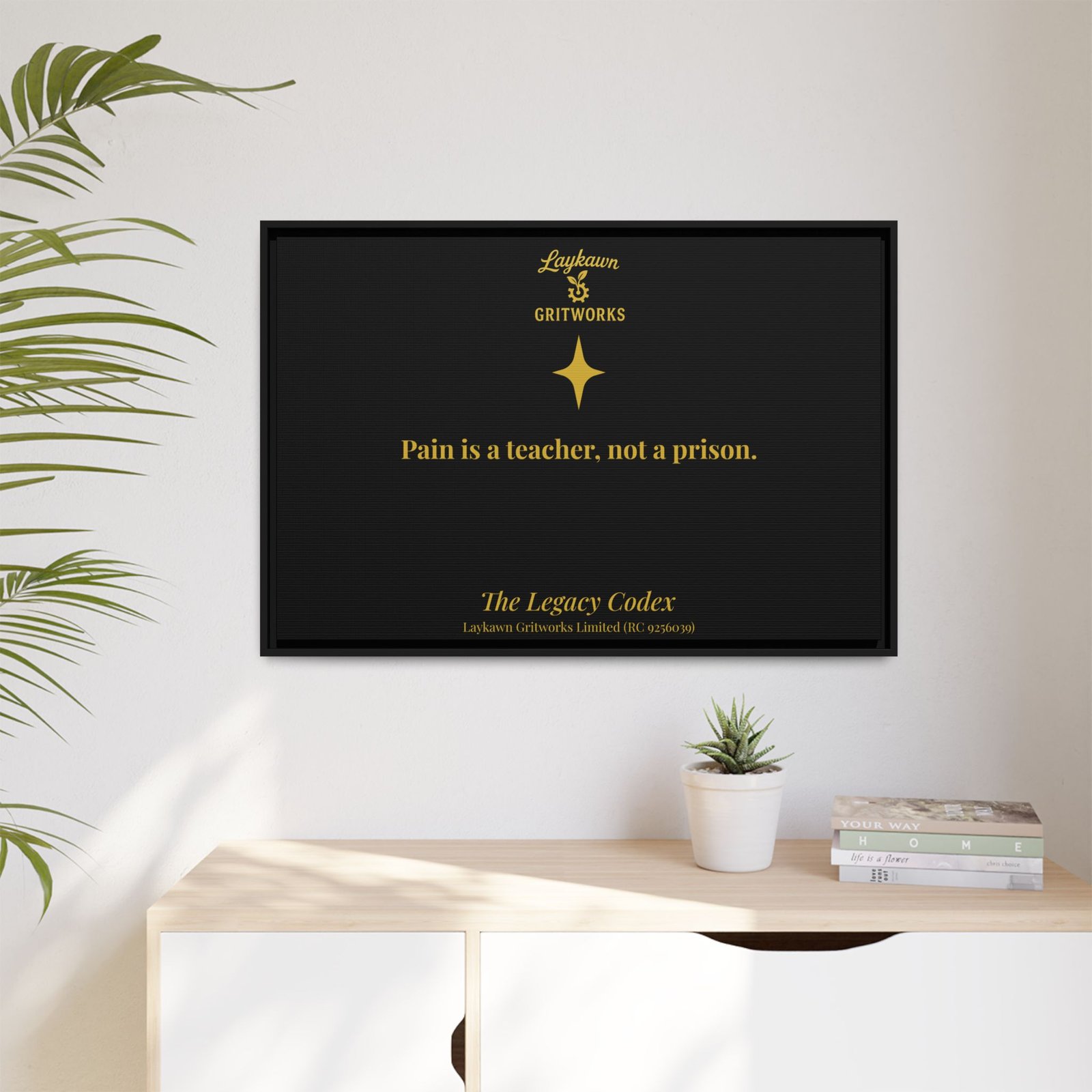 Pain as a Teacher – The Legacy Codex Premium Framed Canvas - Image 43